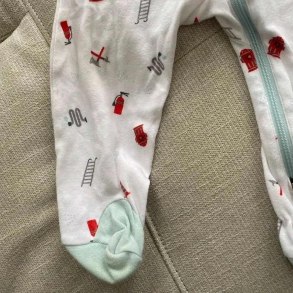 Baby Firetruck Footie